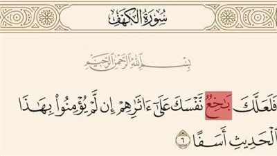 معنى كلمة باخع في القرآن الكريم