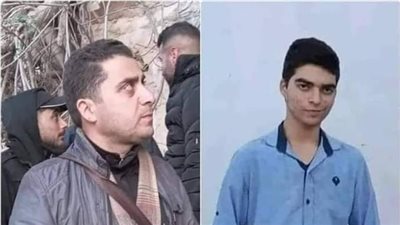  لحظة لعثور على چثة الشاب المفقود قيس الزرزور في مغارة الدلبة في ريف طرطوس 