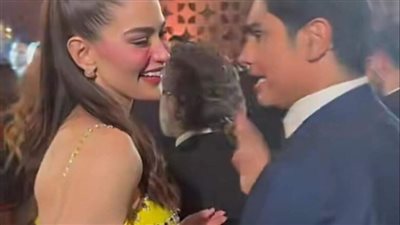 من هي الفتاة التي ظهرت مع أبو هشيمة في حفل زفاف ريم سامي؟