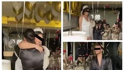 زفـاف مصري بالروب داخل غرفة النوم