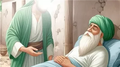 سيدنا يوسف حين قابل أباه سيدنا يعقوب بعد عام من الفراق