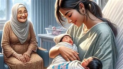 حماتي وجوزي دخلو غرفة العمليات وانا بولد