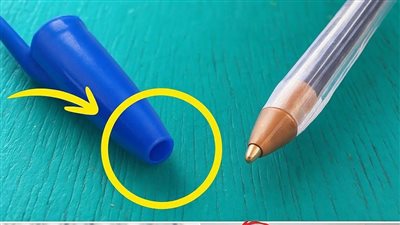 السبب وراء وجود فتحة صغيرة في القلم الحبر!!