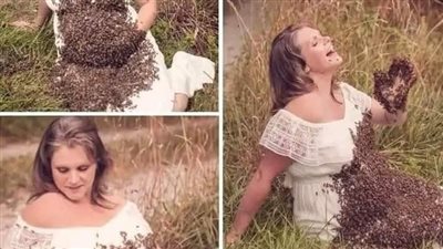امرأة حـامل وضعت النحل على بطــنها وبعد أيام حدث شيء صدم الجميع!
