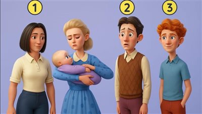 أين الأب الحقيقي للطفل في الصورة .. معك 7 ثوانٍ فقط لتثبت أنّك خارق الذكاء