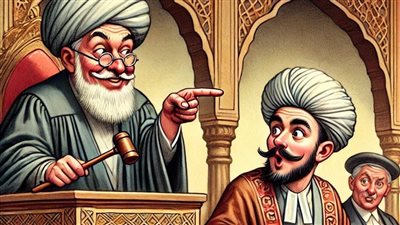 دخل رجلان المحكمة، ووقفا أمام القاضي